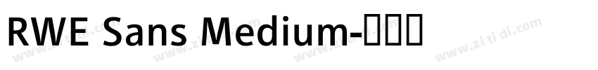 RWE Sans Medium字体转换 RWE Sans Medium字体转换